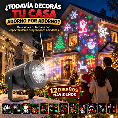 XmasBeam™ – Proyector Navideño LED de 12 Diseños