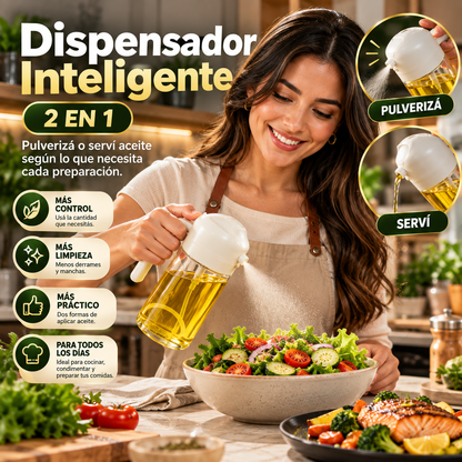 Dispensador Inteligente de Aceite 2 en 1